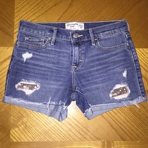 Girls Abercrombie midi shorts size 11/12